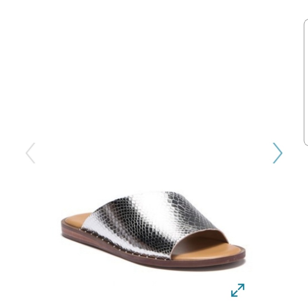 Franco Sarto Snake embossed sandal